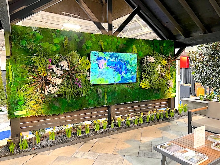 Indiana Home Show Outdoor Moss Wall near Holliday Farms Zionsville, Indiana