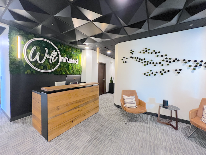 Well Infused Logo Moss Wall in Noblesville, Indiana